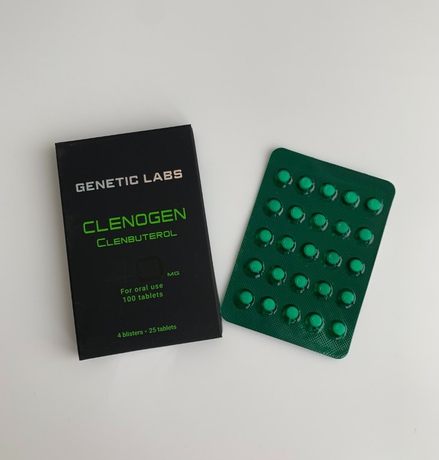 Фото 2 - Клёнбутерол Генетик (Clenogen Genetic) 40мкг 100табл