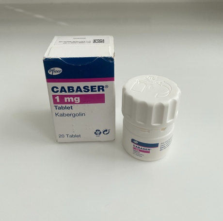 Фото 3 - Каберголин Pfizer Cabaser cabergoline tablets 1mg (банка 20шт)